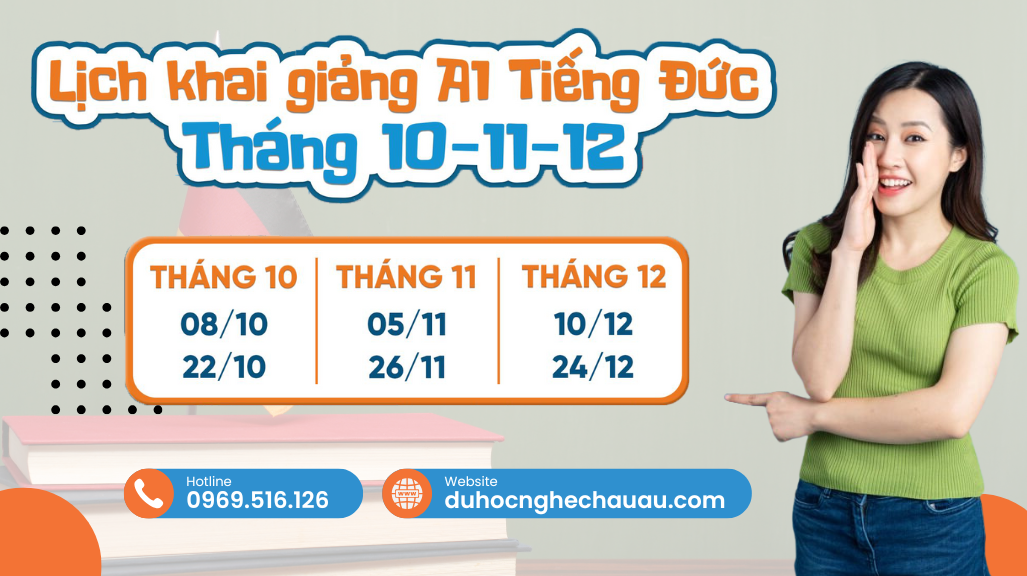 Thông báo : Lịch khai giảng khóa học tiếng Đức tại Tech IQ 2024