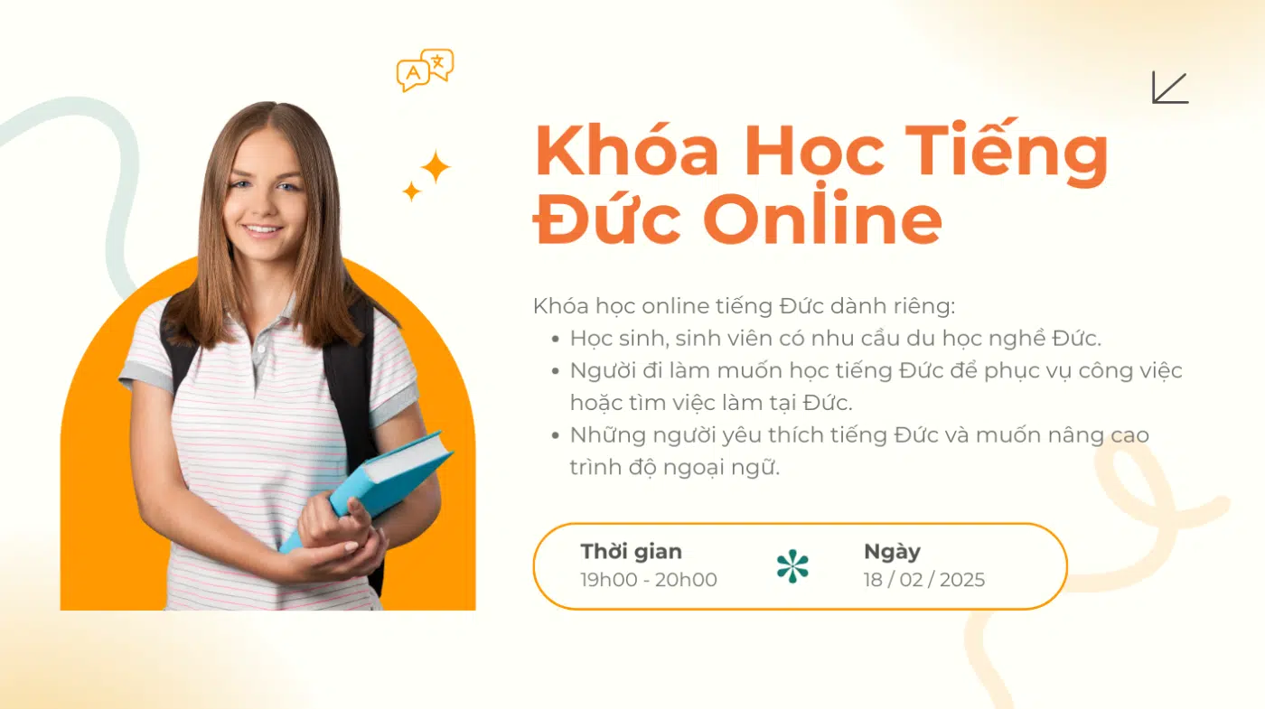 Thông Tin Khóa Học Tiếng Đức Online Tháng 2/2025