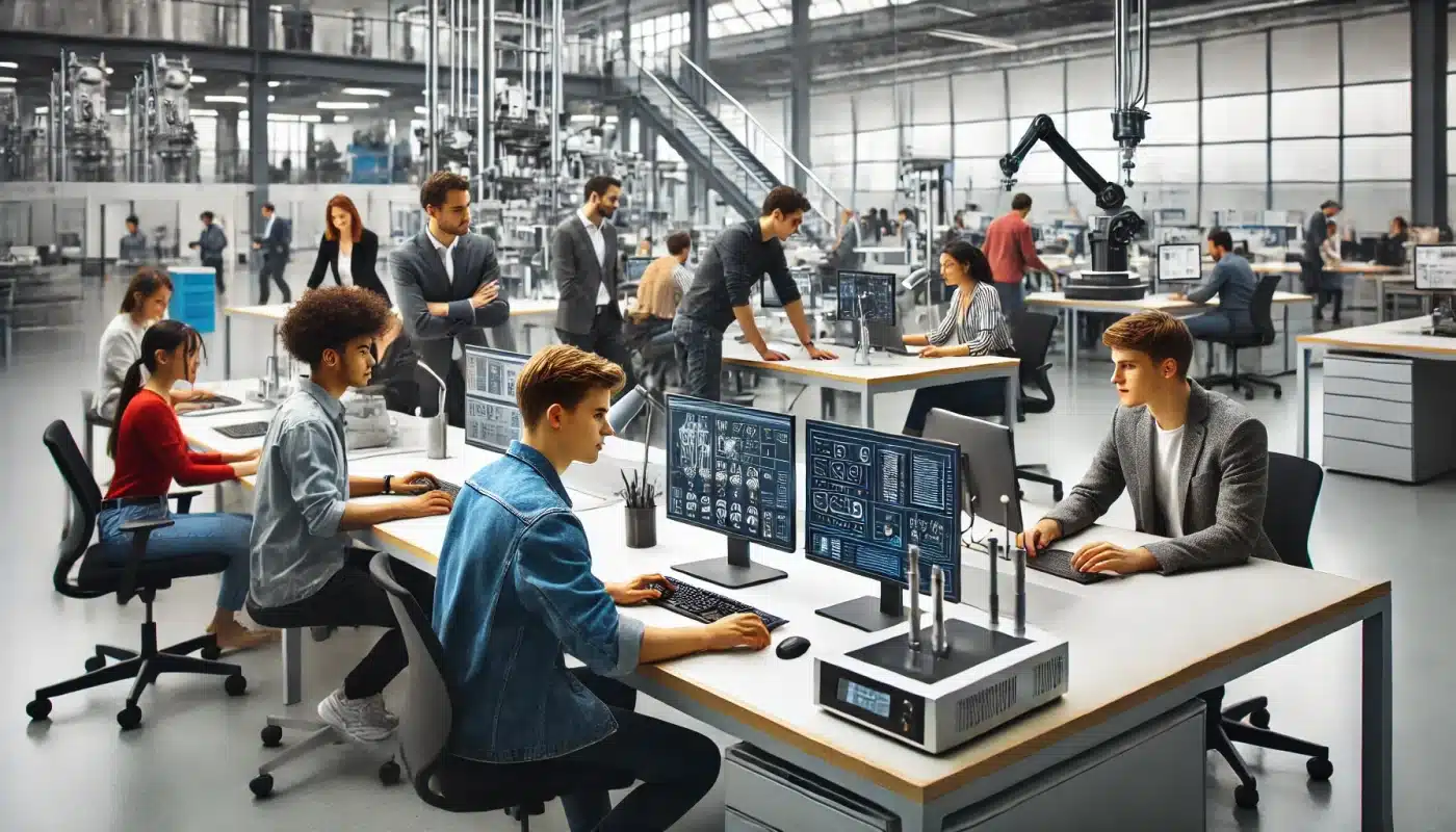 Sinh viên thực tập tại các công ty Đức trong môi trường làm việc chuyên nghiệp.